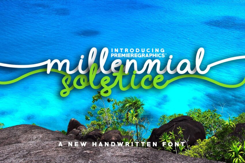 Millennial Solstice Font - Featured Image