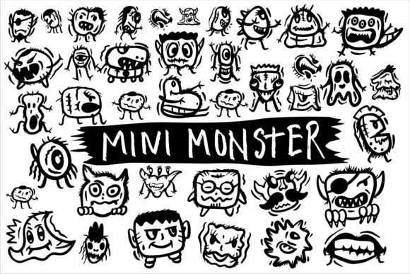 Mini Monster Font - Featured Image