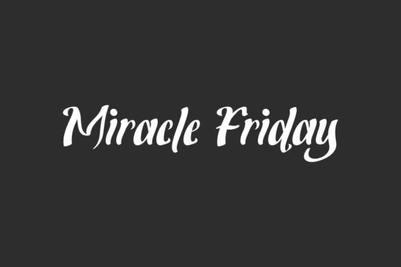 Miracle Friday Font - Featured Image
