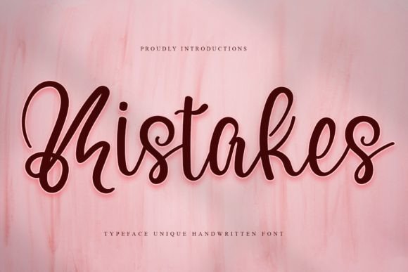 Mistakes Font - Featured Image