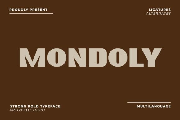 Mondoly Font - Featured Image
