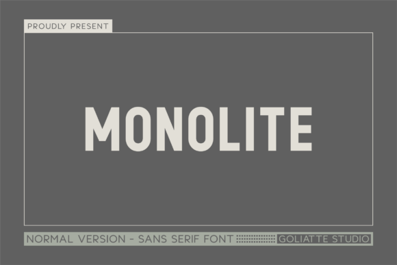 Monolite Font - Featured Image