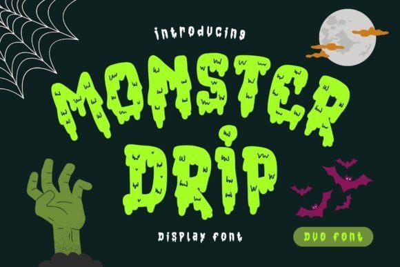 Monster Drip Font - Featured Image