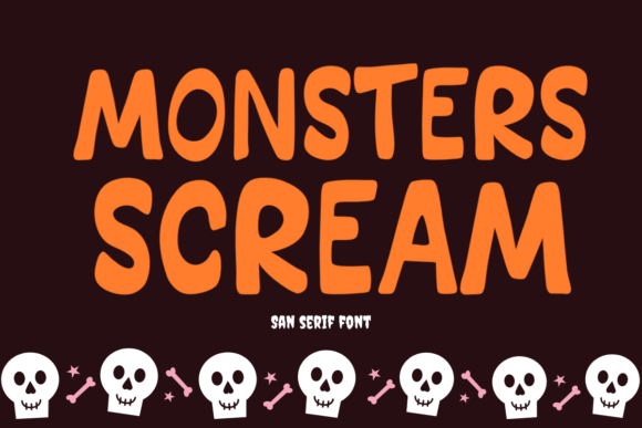 Monsters Scream Font - Featured Image