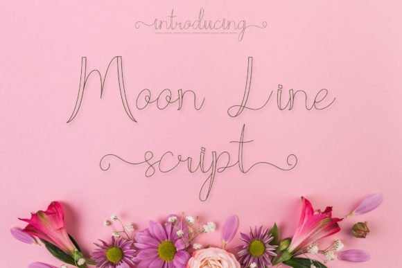 Moon Line Font - Featured Image