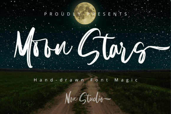 Moon Stars Font - Featured Image