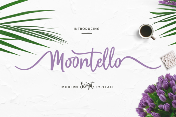 Moontello Script Font - Featured Image