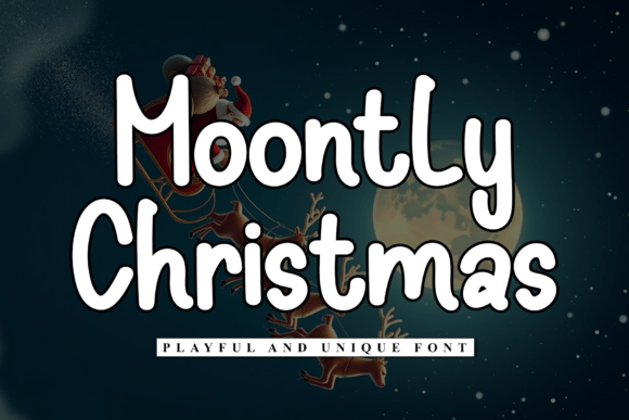 Moontly Christmas Font - Featured Image