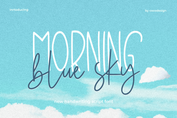Morning Blue Sky Font - Featured Image
