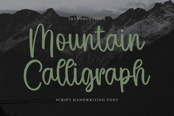 Mountain Calligraph Font - Featured Image