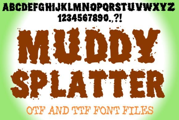 Muddy Splatter Font - Featured Image