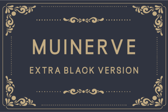 Muinerve Extra Black Font - Featured Image