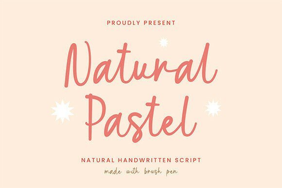 Natural Pastel Font - Featured Image