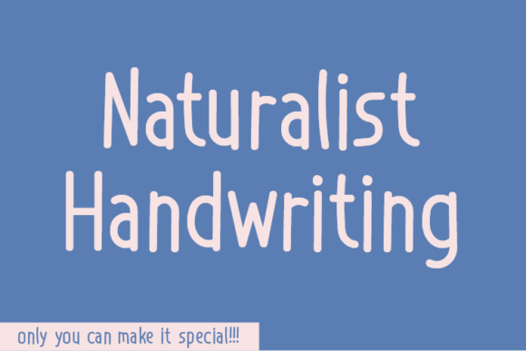 Naturalist Handwriting Font - Featured Image
