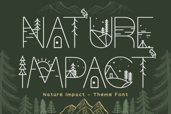 Nature Impact Font - Featured Image
