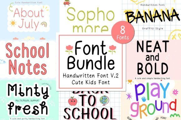 Neat & Clean Handwritten Bundle V.2 Font - Featured Image