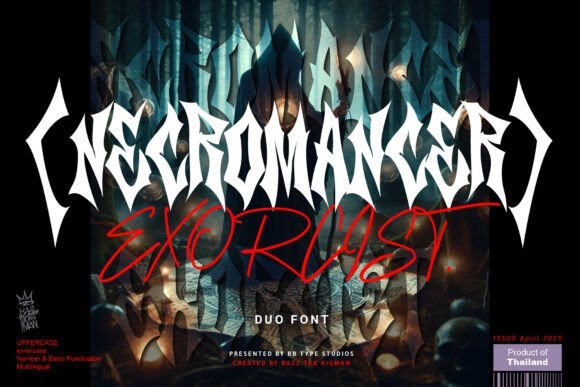 Necromancer Exorcist Font - Featured Image
