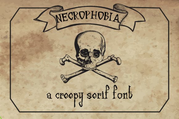 Necrophobia Font - Featured Image