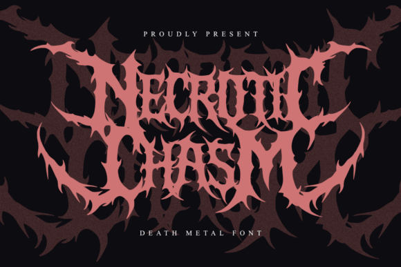 Necrotic Chasm Font - Featured Image