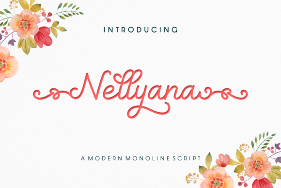 Nellyana Script Font - Featured Image