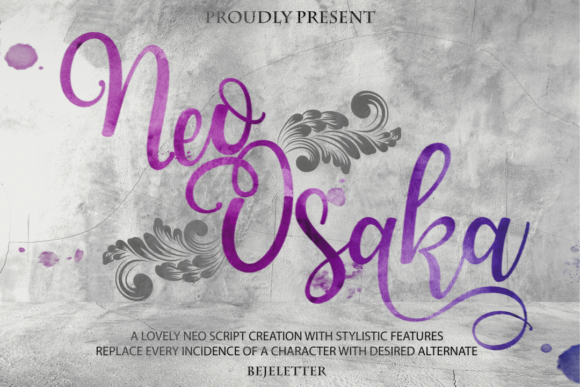 Neo Osaka Font - Featured Image