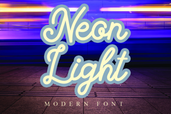 Neon Light Font - Featured Image