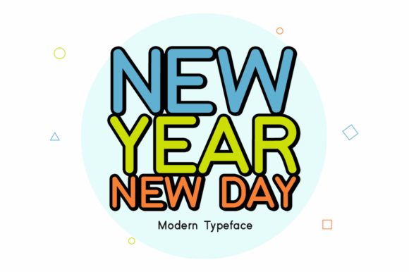 New Year New Day Font - Featured Image