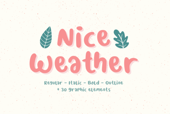 Nice Weather Font - Featured Image