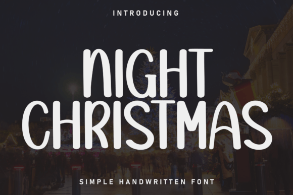 Night Christmas Font - Featured Image