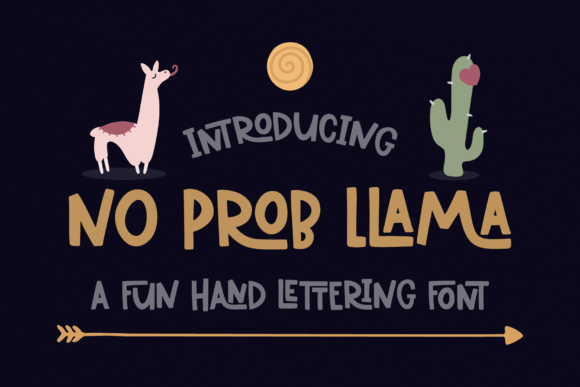 No Prob Llama Font - Featured Image