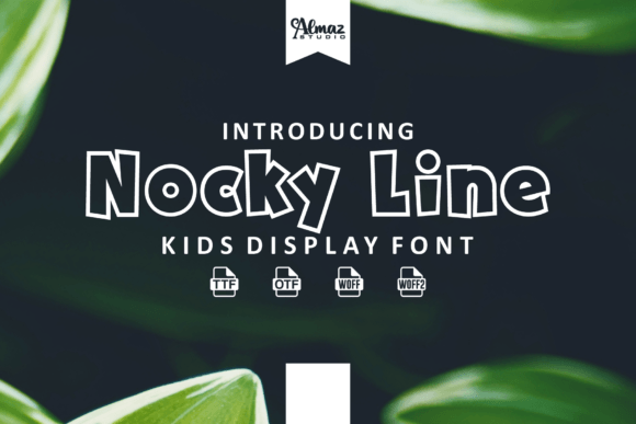 Nocky Line Font - Featured Image