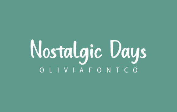 Nostalgic Days Font - Featured Image