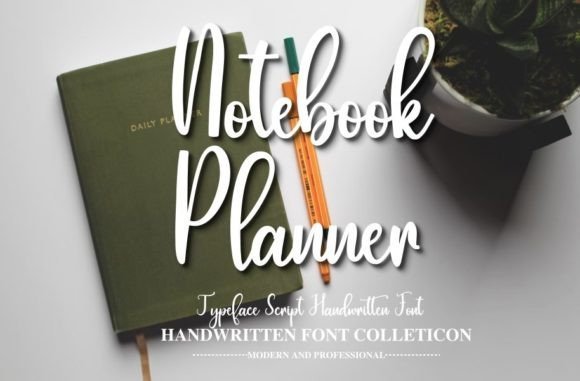 Notebook Planner Font - Featured Image