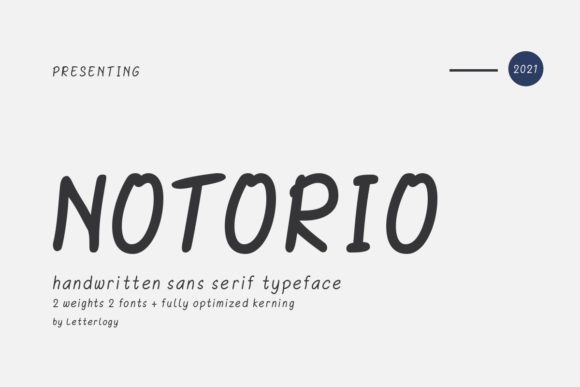 Notorio Font - Featured Image