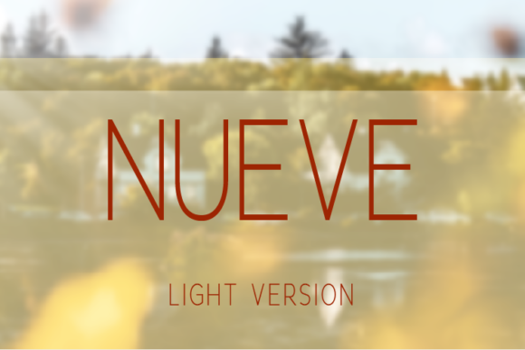 Nueve Light Font - Featured Image