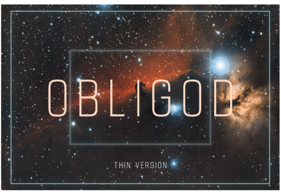 Obligod Outline Thin Font - Featured Image