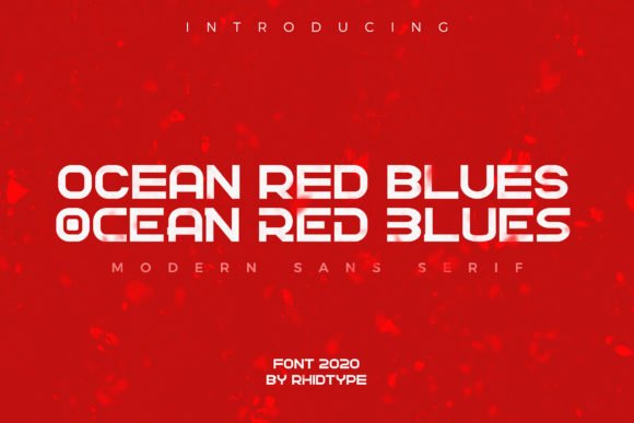 Ocean Red Blues Font - Featured Image