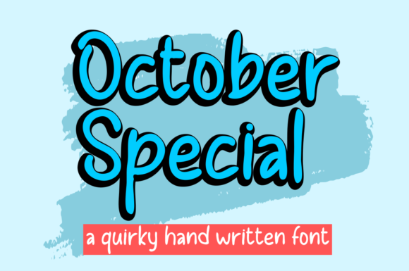 October Special Font - Featured Image