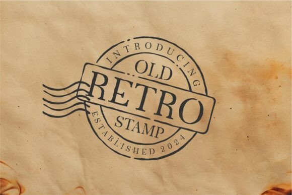 Old Retro Stamp Font - Featured Image