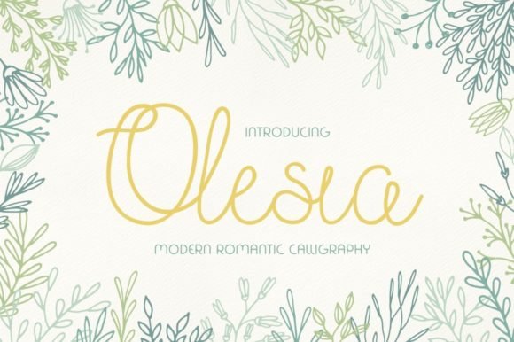 Olesia Handwritten Font Font - Featured Image