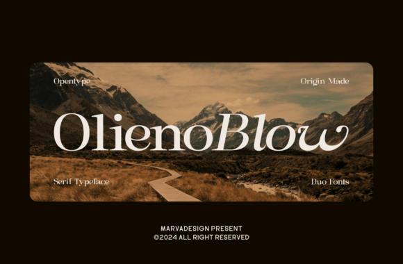 Olieno Blow Font - Featured Image