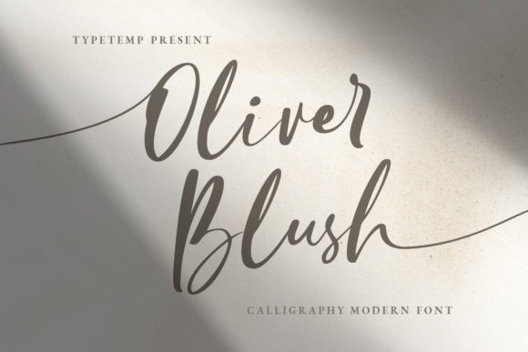 Oliver Blush Font - Featured Image
