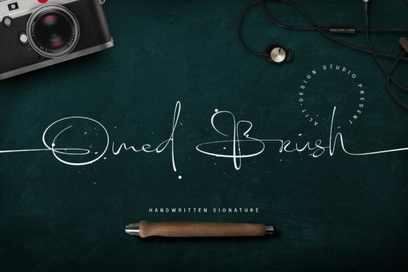 Omed Brush Font - Featured Image