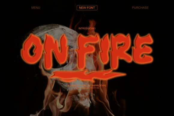 On Fire Font - Featured Image