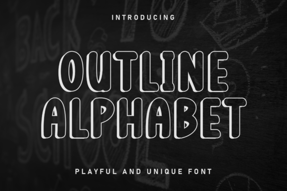Outline Alphabet Font - Featured Image