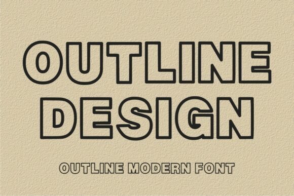 Outline Design Font - Featured Image