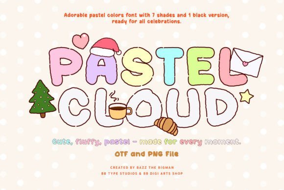 Pastel Cloud Font - Featured Image