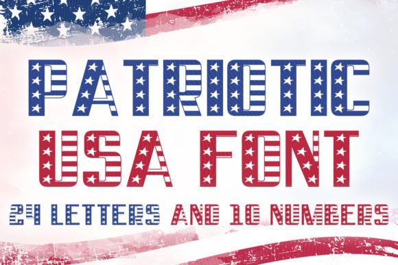 Patriotic Usa Font - Featured Image