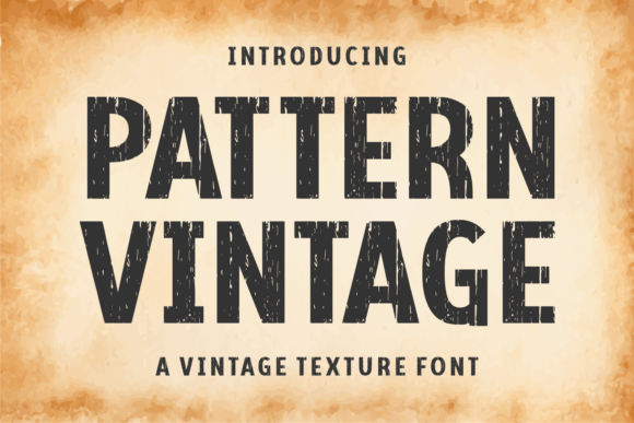 Pattern Vintage Font - Featured Image