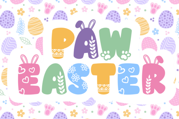 Paw Easter Font - Featured Image
